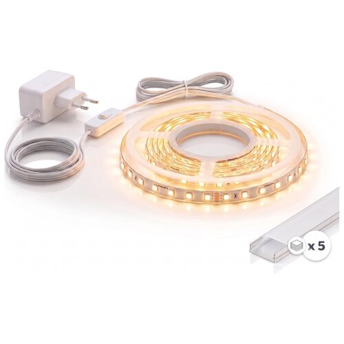  SET 1x LED traka MYLIVING LIGHTSTRIP LED/22W/230V 5 m + 5x ugrađeni profil 1 m Slike