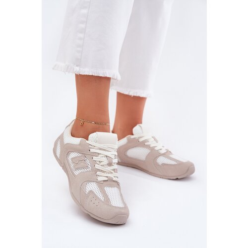 Boto Women's Sports Shoes Made Of Eco Suede White-Beige Dorella Cijene