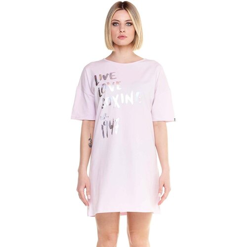 Leone 1947 Kratke obleke Woman Big T-Shirt Short Slevees Sparkly Vijolična Cene