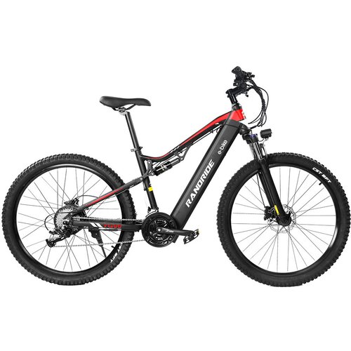 Randride YG90B črno električno kolo za odrasle 1000 w zmogljiv motor ebike 50 km/h največja hitrost 70 km doseg 70 km električno gorsko kolo z baterijo 48 v 17 ah, (21738624) Cene
