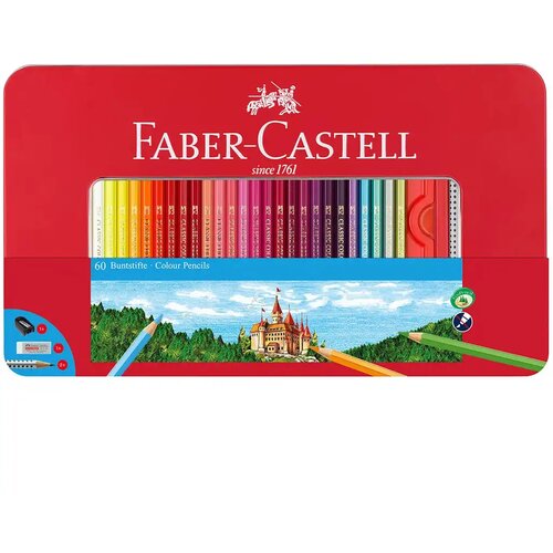 Faber-Castell Faber-Castell: komplet barvic v kovinski &amp;scaron;katli, 60 kos Slike