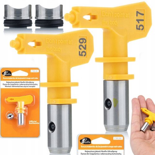 Rosfix SET BRIZGALNA GLAVA ULTRA SPRAY 517 IN 529 &ndash; 25&ndash;30 CM &Scaron;IRINA, ZA AKRIL, LATEKS, FASADE | VISOKOTLAČNA KOMPATIBILNOST, (5000075987) Cene
