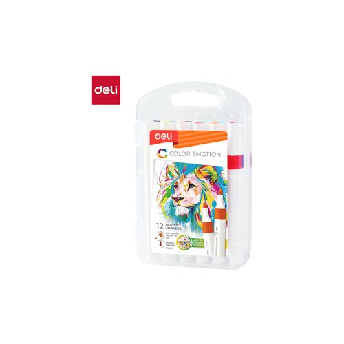 Deli MARKERI AKRILNI 1/12 COLOR EMOTION EC193-12 Slike