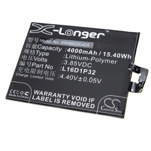 VHBW Baterija za Lenovo Phab 2 Plus, 4000 mAh Slike