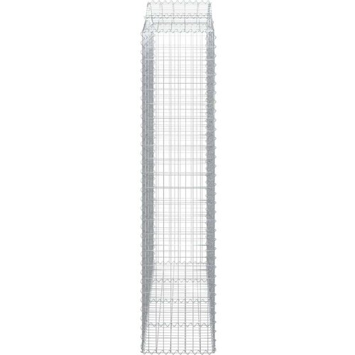  Lučne gabionske ko&amp;scaron;are 6 kom 200x50x220/240cm pocinčano željezo Slike