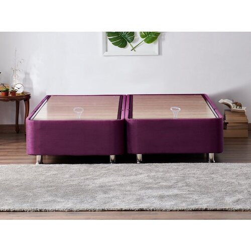 Hanah home Purple Double - 180x200 Purple Double Bed Base Cene