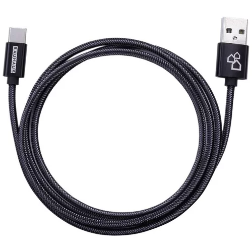 BAUHAUS uSB kabel za punjenje (Crne boje, 1 m, Utikač USB A, utikač USB C)