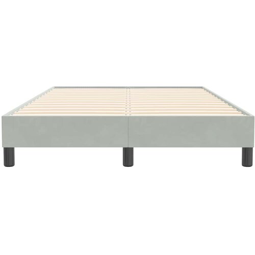 Box Spring krevet bez madraca svijetlo sivi 120x210 cm samt Slike