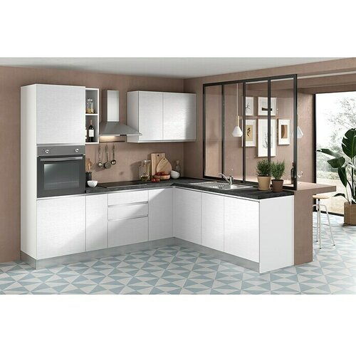 Marinelli Cucine Predsestavljena kotna kuhinja Gemma (&Scaron; x G: 250 x 225 cm, Z električnimi napravami, Umivalnik desno) Cene