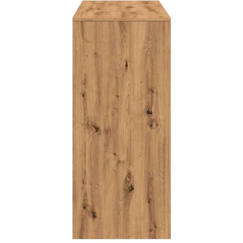 VidaXL Barski stol s policom boja hrasta 124x46x103,5 cm drveni Slike