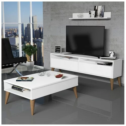 HANAH HOME Best - White garnitura pohištva za dnevno sobo, (20863716)
