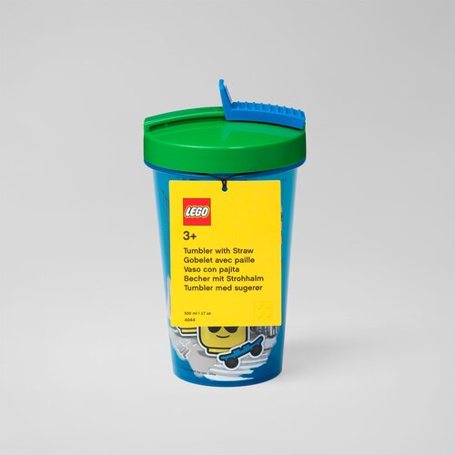 Lego ča&amp;scaron;a sa poklopcem i slamkom dečak 40441724 Slike