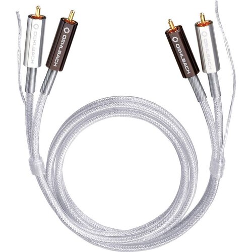 Oehlbach cinch avdio priključni kabel [2x mo&scaron;ki cinch konektor - 2x mo&scaron;ki cinch konektor] 1.00 m transparentna pozlačeni konektorji Silver Express Plus, (20431871) Cene