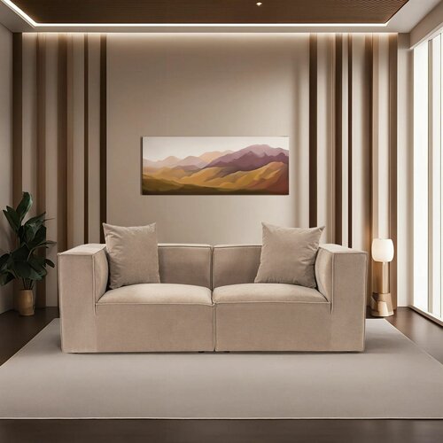 Atelier Del Sofa sora 2 - cappucino cappucino 2-Seat sofa Slike