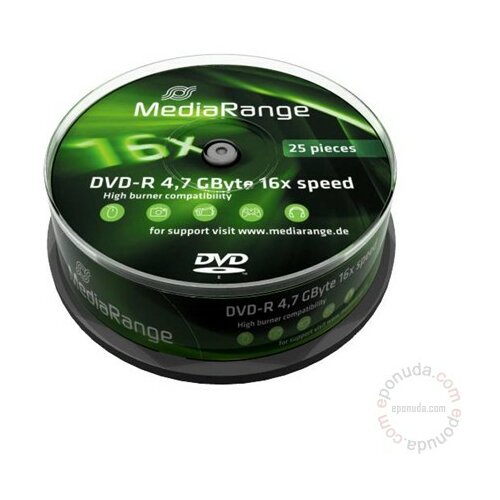 Mediarange DVD-R 4.7GB 16X MR403 disk Slike