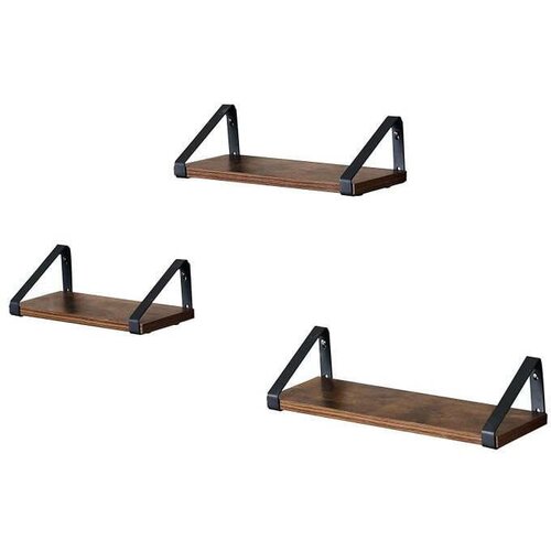 Modern Home komplet 3 lesenih visecih stenskih polic LWS33BX Cene