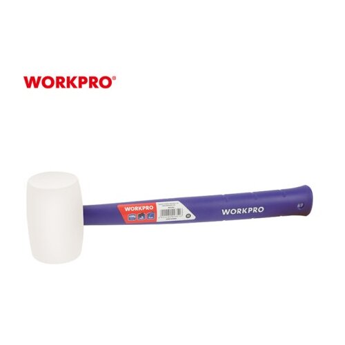 WorkPro wp241040 Čekić gumeni (BELI) sa plastičnom dr&amp;scaron;kom, 450g ( WP241040 ) Slike