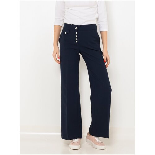 Camaieu Dark blue wide fit trousers - Women Slike
