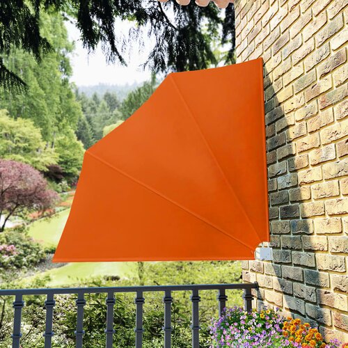 vidaXL Zložljivo stransko platno za balkon terakota 140x140 cm Cene