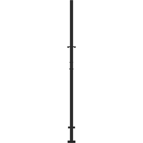 vidaXL Vrtna vrata crna 105x180 cm čelični dizajn u tragovima Cene