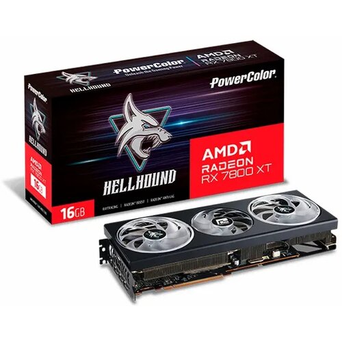 Powercolor AMD Radeon RX 7800XT HellHound 16G-L/OC 16GB 256bit GDDR6 grafička kartica Slike