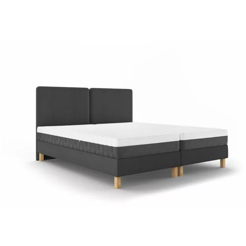 Mazzini Beds tamno sivi bračni krevet Lotus, 160 x 200 cm