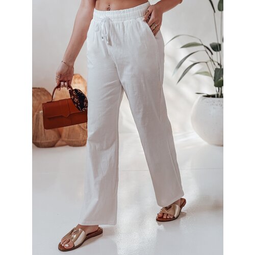 DStreet Spodnie damskie casualowe wide leg BOHO DAY białe Cijene