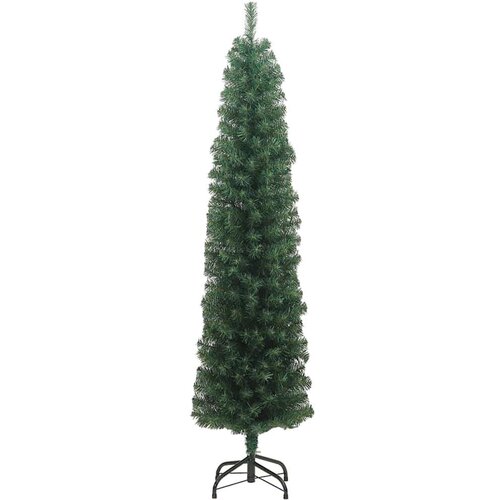 VidaXL Umjetno božićno drvce Zelena 180 cm PVC i čelik i plastika Slike