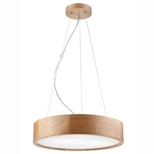 LAMKUR Smeđa viseća svjetiljka sa staklenim sjenilom ø 37 cm Eveline –