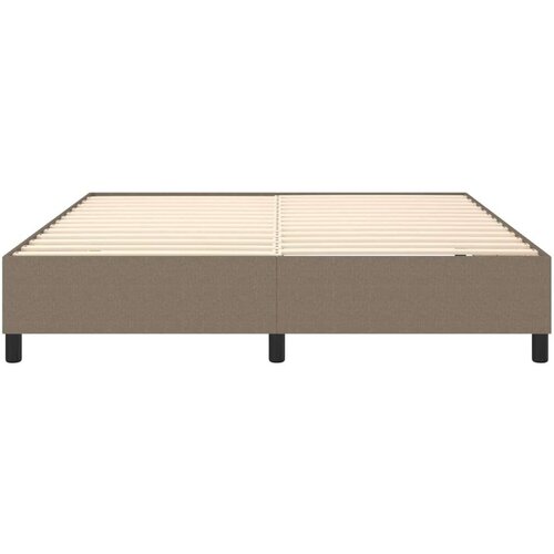  Za krevet s oprugama smeđesivi 180x200 cm od tkanine Slike