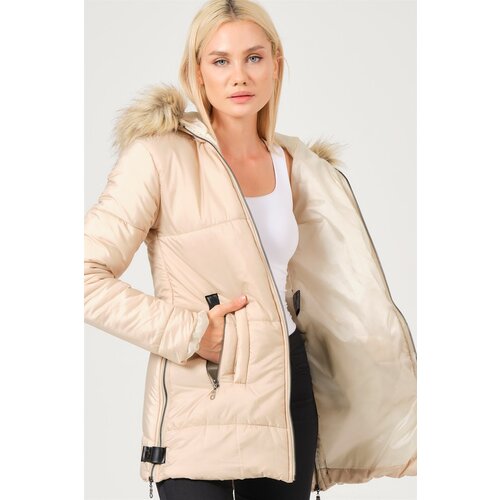 Dewberry Z6668 LADIES COAT-LIGHT BEIGE Cijene