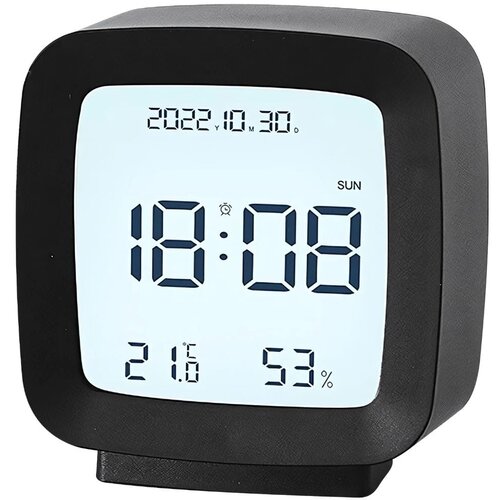  LCD budilka s prikazom temperature datuma vlage črna Cene