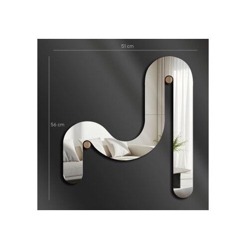 Wallxpert Ogledalo Ozgl509, 51x56 cm, Srebrne boje Slike