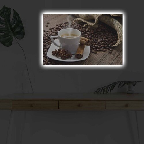 Wallity Slika sa LED osvetljenjem 4570KDACT-009, 45x70 cm Cene