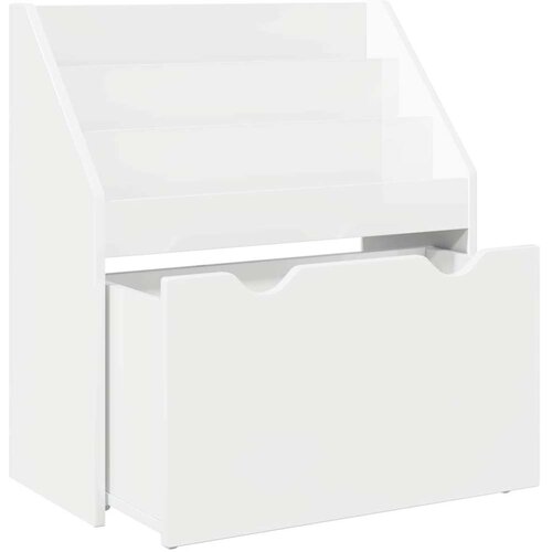  Polica za knjige za djecu Visoki sjaj bijela 60 x 29 5 x 69 cm Slike