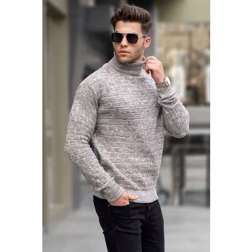 Madmext Sweater - Gray - Regular fit