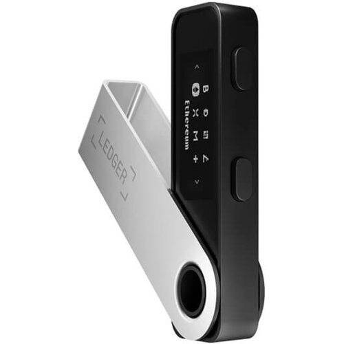 Ledger Nano S Plus strojna denarnica za kriptovalute črne barve Cene