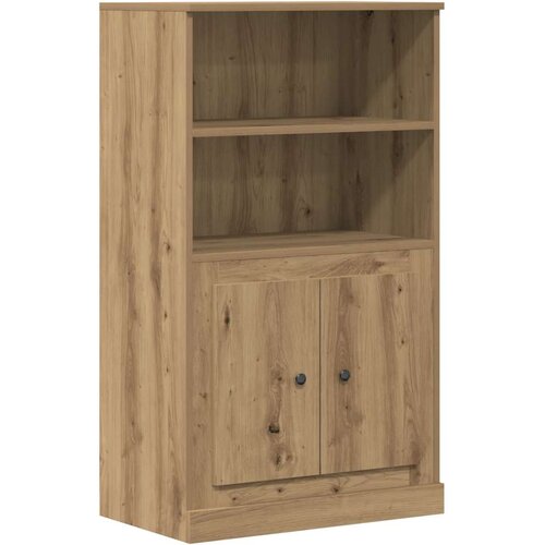  Visoka komoda boja hrasta 60x35,5x103,5 cm konstruirano drvo Slike
