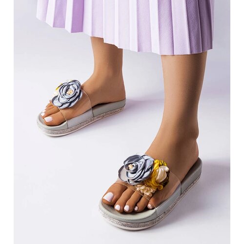 Gemre Gray slides with transparent strap Hétu Cijene