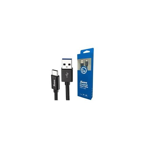 E-green Kabl 2.0 USB A - USB 3.1 tip C M/M 5A, 2m, za brzo punjenje, crni Cene