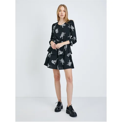 Only Black patterned dress Tenna - Women