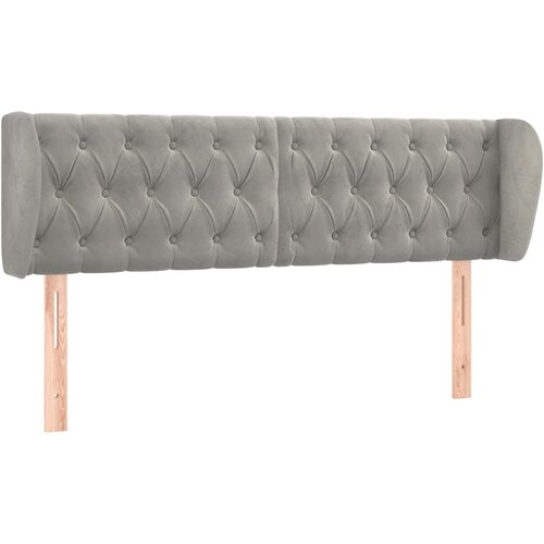 Maison Chic vzglavna omarica - nočna omarica - posteljna omarica z u&amp;scaron;esi svetlo sivo 147x23x78/88 cm žamet, (21712234) Slike