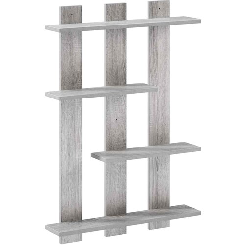  Polica na zidu Siva Sonoma 61 x 13,5 x 88 cm Konstruirano drvo Slike