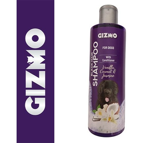 Gizmo šampon sa regeneratorom za pse sa crnom dlakom – 250ml vanila, kokos i jasmin Slike