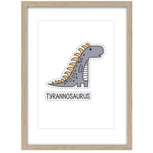 Dekordom slika KIDS 27x37 sa ramom - TOIR25540 - Tyranosaurus Cene