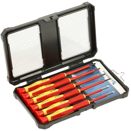 Hogert Set izolovanih odvijača 1000 V, VDE, Precizni tip 2, 6 delova Slike