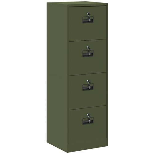 vidaXL Kabinet za datoteke s predalom Oljčno zelena 44 x 50 x 106.5 cm, (5000162877) Cene