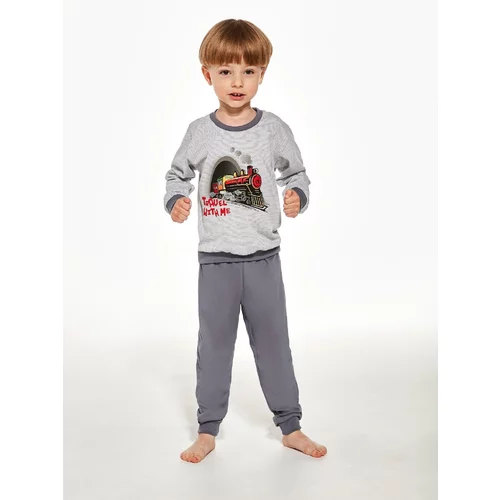 Cornette Pyjamas Kids Boy 478/145 Train L/R 86-128 grey