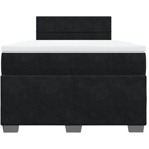 Box spring krevet s madracem crni 120 x 200 cm bar&amp;scaron;unasti Slike