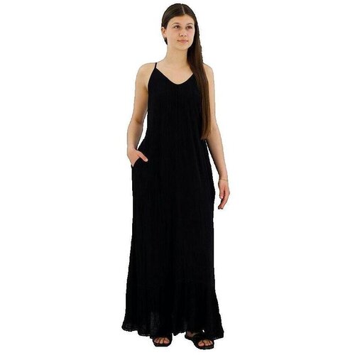 Superdry Dolge obleke Robe longue sans manches Črna Cene